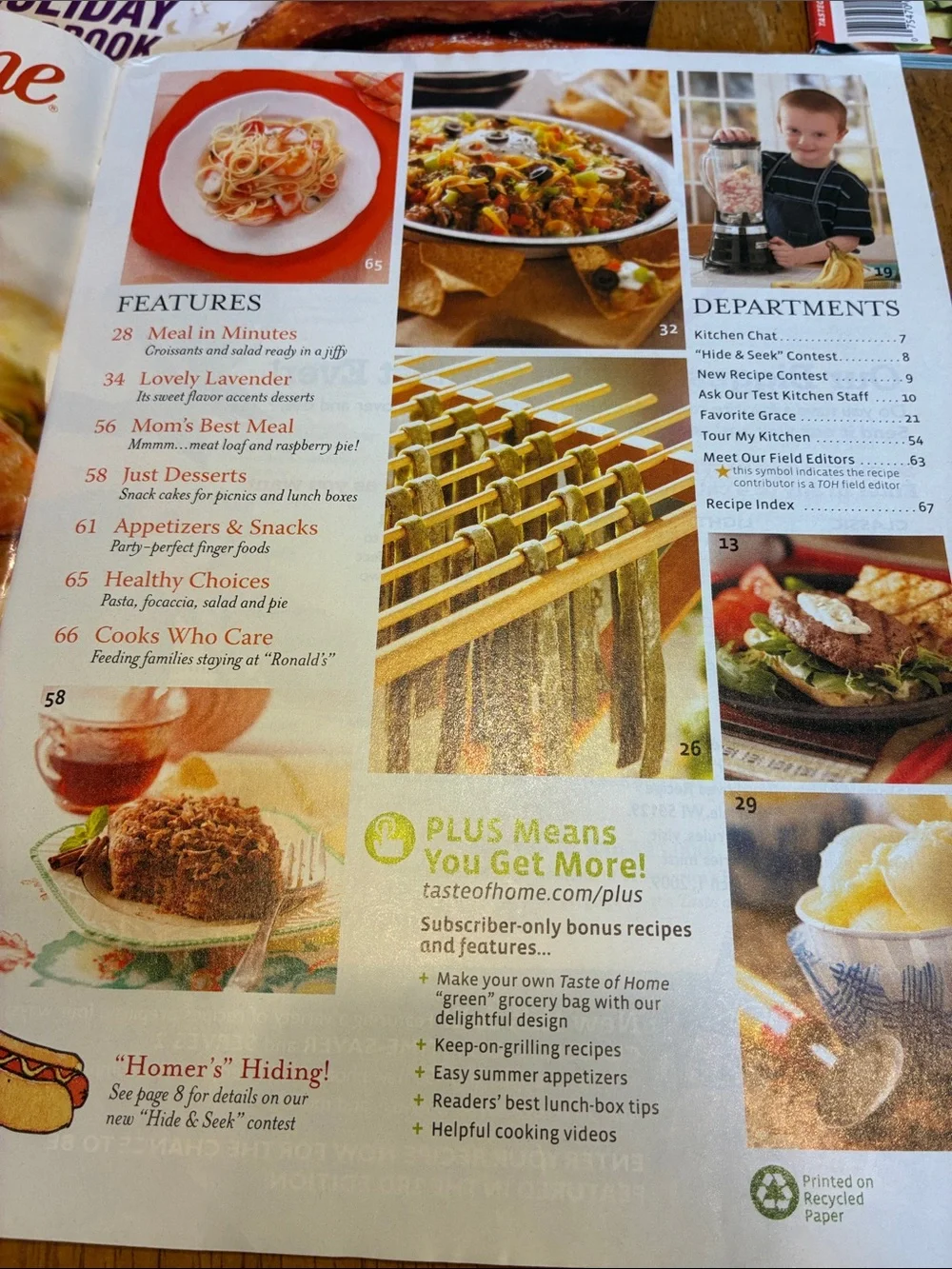 Lot of three Taste of Home cookbook Magazines